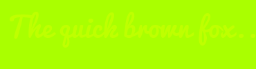 Image with Font Color BFFF00 and Background Color AAFF00